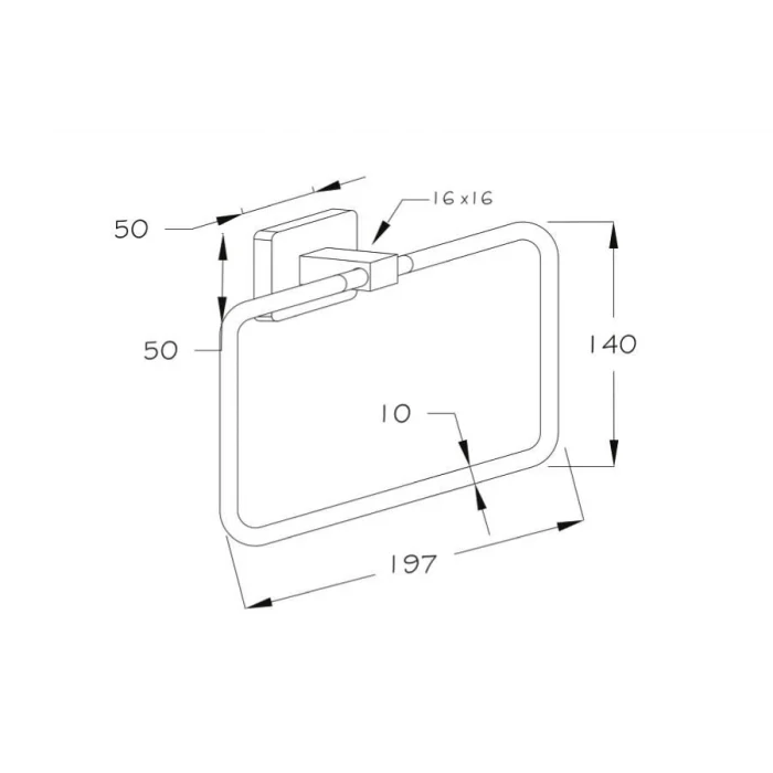 Banyomix İntegra Yuvarlak Havluluk