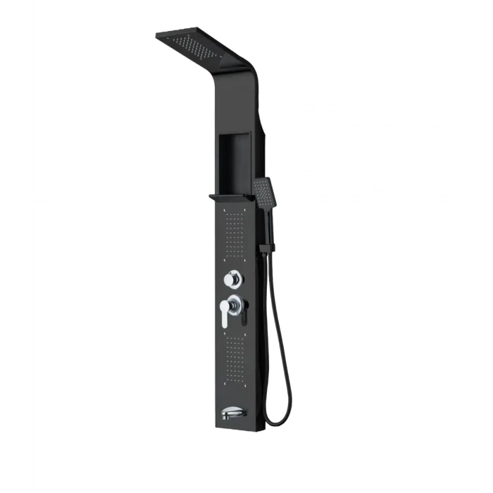 BanyoNatural Duş Paneli Siyah HM-120 1500*220 MM
