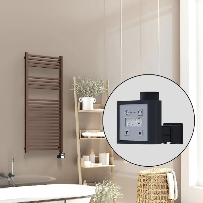 Barbados Elektrikli Havlupan 500x1200 Bakır Eskitme Parlak (KTX3 Termostat) 600W