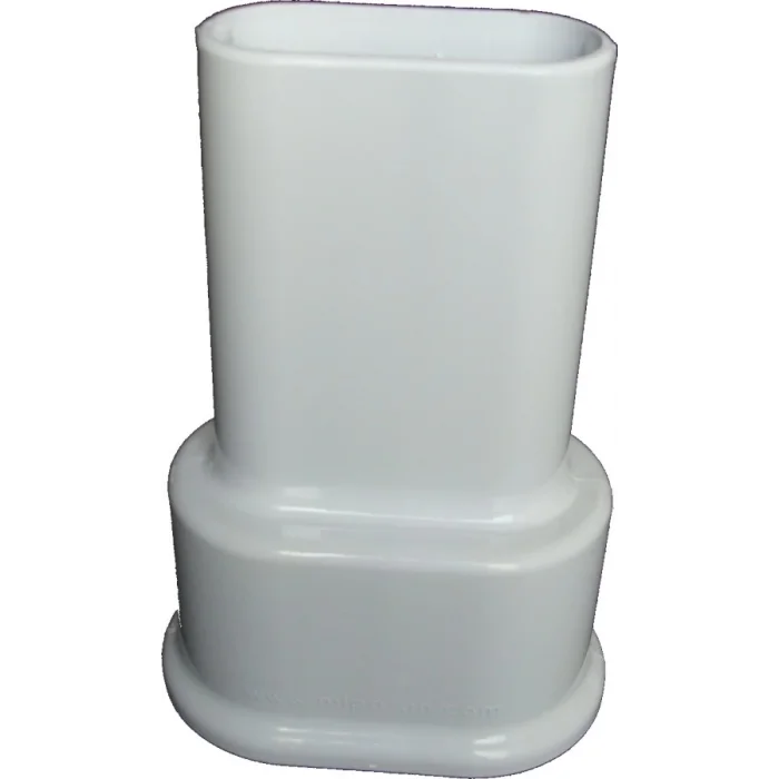 Çiftli Radyatör Boru Gizleme Kılıfı 2 Parçalı Geçmeli Plastik Beyaz 160mm