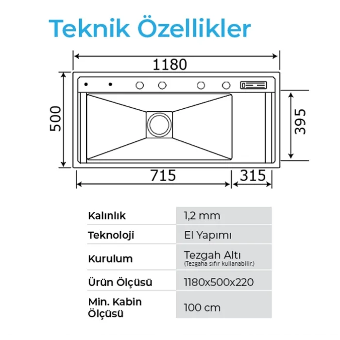 Crauf Lusso 1080 İnoks