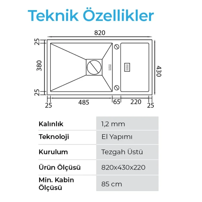 Crauf Lusso 1085 İnoks