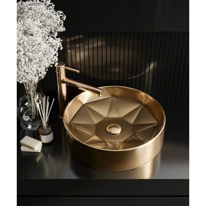 Diamante Komple Altın Lavabo 100842-132 42 Cm