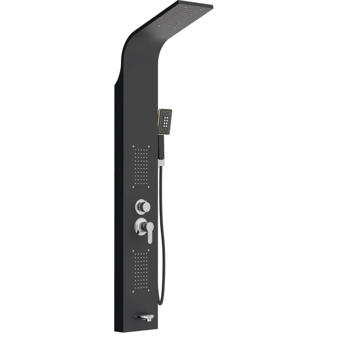 Duxxa Paslanmaz Duş Paneli Siyah