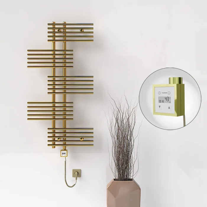 FIJI Elektrikli Havlupan 650x1250 Altın (KTX3 Termostat) 300W Spiral Kablolu