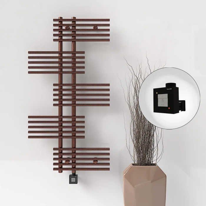 FIJI Elektrikli Havlupan 650x1250 Bakır Eskitme (KTX1 Termostat) 300W