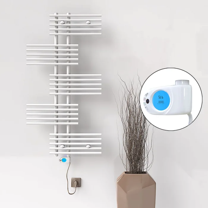 FIJI Elektrikli Havlupan 650x1250 Beyaz (Musa Termostat) 600W