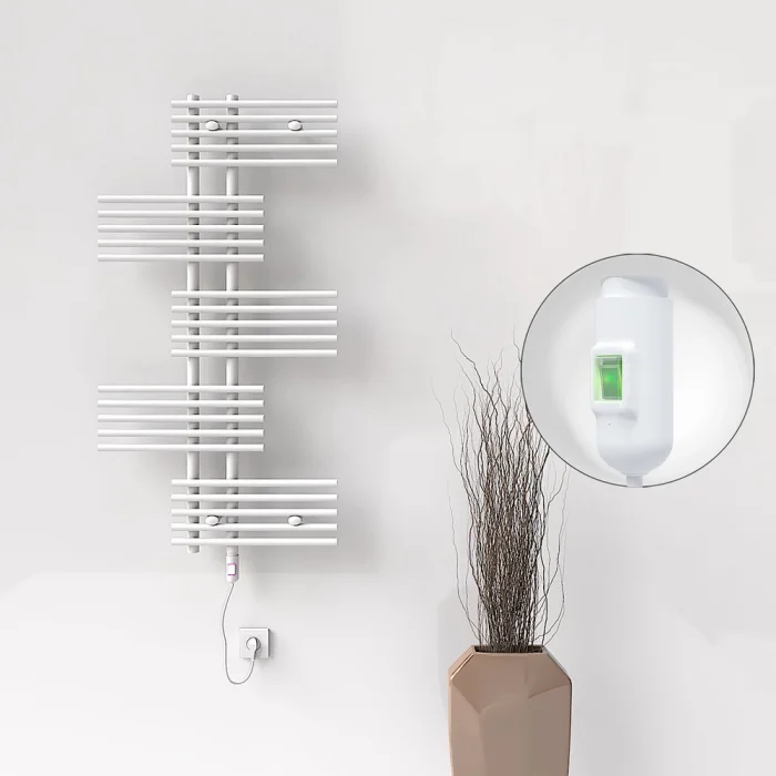 FIJI Elektrikli Havlupan 650x1250 Beyaz (On/Off Düğmeli) 600W