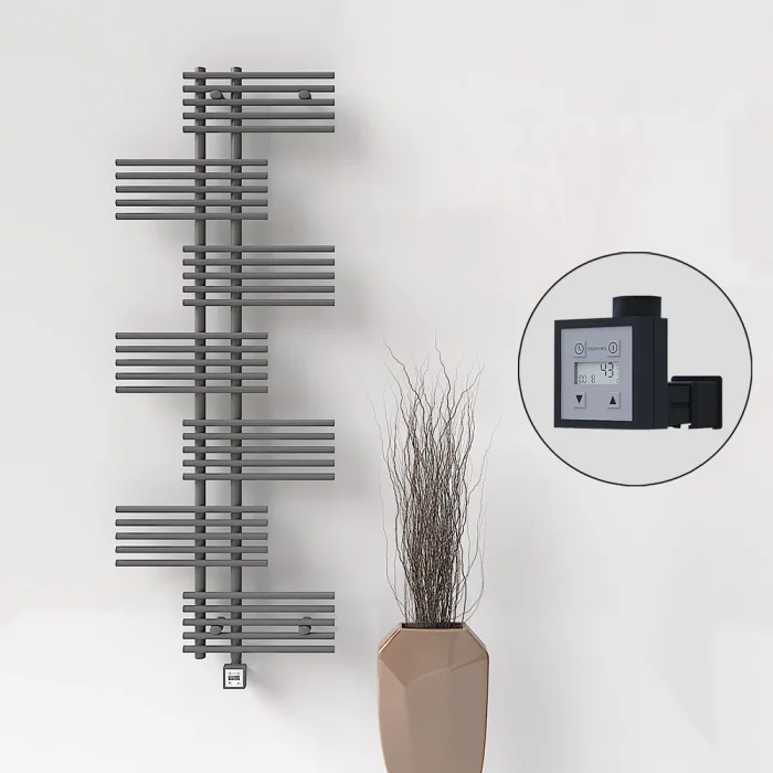 FIJI Elektrikli Havlupan 650x1762 Antrasit (KTX3 Termostat) 1000W