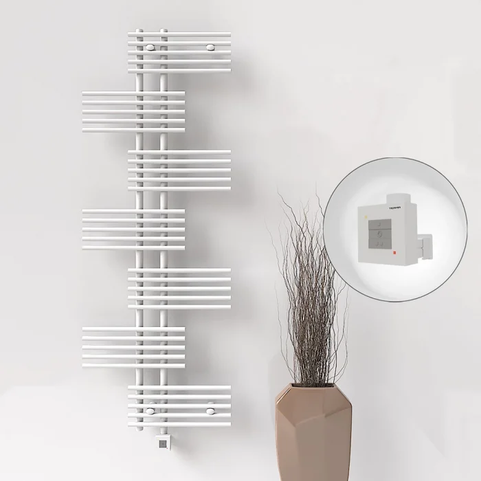 FIJI Elektrikli Havlupan 650x1762 Beyaz (KTX1 Termostat) 1000W