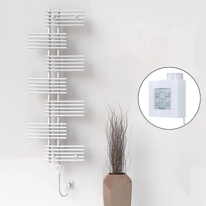 FIJI Elektrikli Havlupan 650x1762 Beyaz (KTX4 Termostat) 1000W Spiral Kablolu