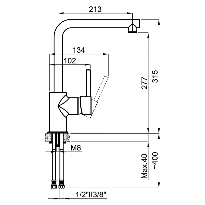 GL General Aura Granit Evye Bataryası Beyaz