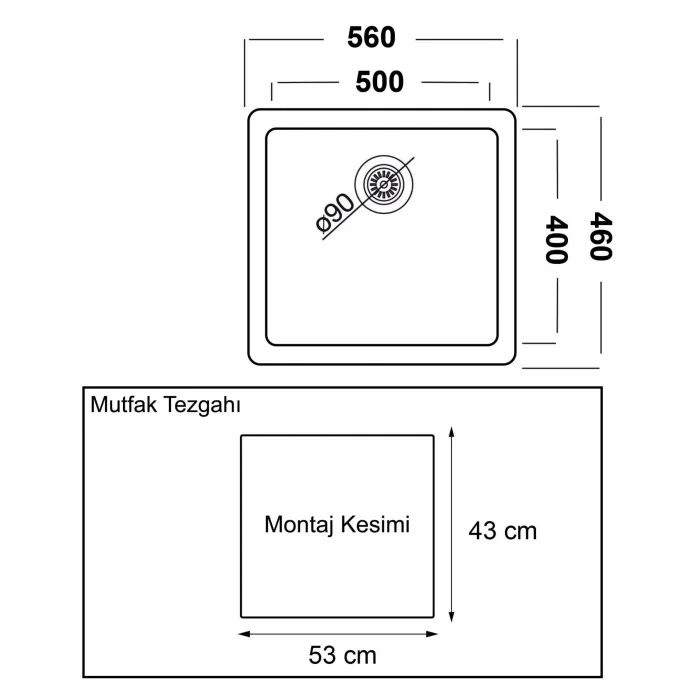 GL General Nexus Granit Evye 40x50 Beyaz 40U