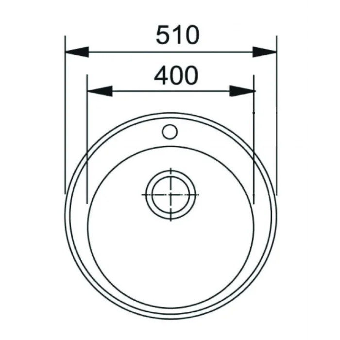 GL General Oval Granit Evye 51 Cm. Beyaz