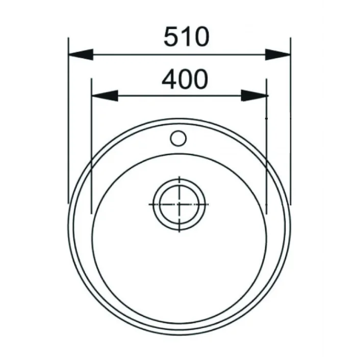 GL General Oval Granit Evye 51 Cm. Metalik Antrst