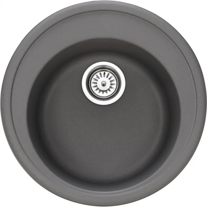 GL General Oval Granit Evye 51 Cm. Metalik Gri