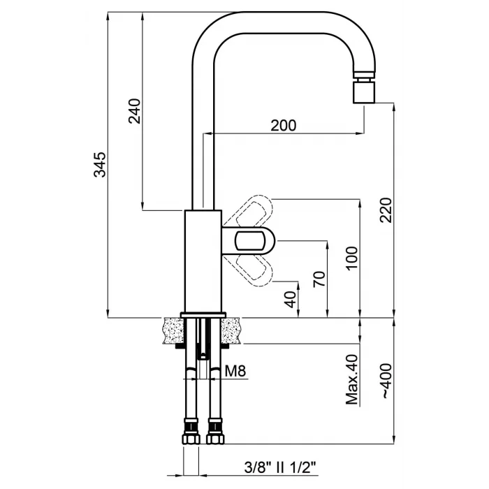GL General Sıerra Granit  Evye Bataryası Gri