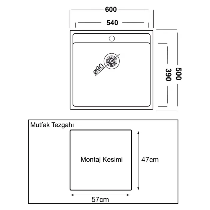 GL General Vista Granit Evye 60x50 Krem