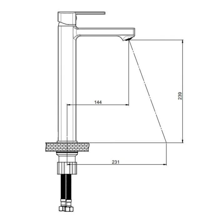 GPD PEDRA SET ÜSTÜ LAVABO BATARYASI MSL160