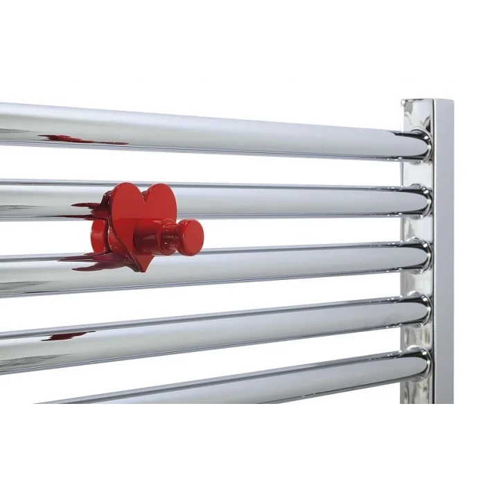 Havlupan Havlu ve Bornoz Askısı H03 Metal Kalpli Kırmızı