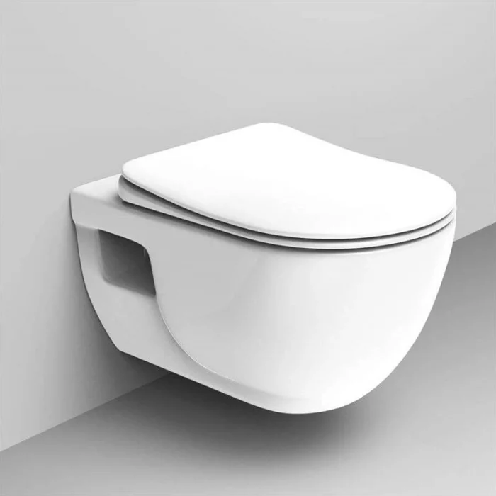 Lucco Brilla Asma Klozet Beyaz + Slim Kapak