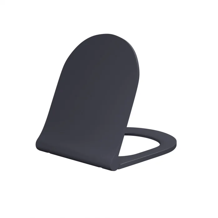 Lucco Brilla Asma Klozet Mat Antrasit Gri + Duroplast Kapak