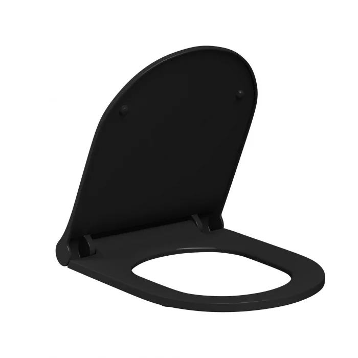 Lucco Brilla Asma Klozet Mat Siyah + Duroplast Kapak