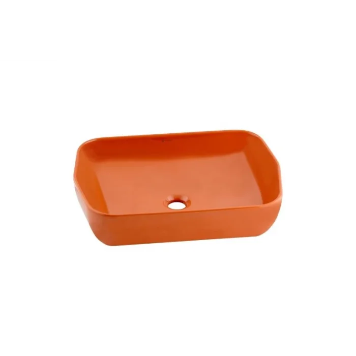 Lucıda Tezgahüstü Par.Turuncu Lavabo(55Cm.)