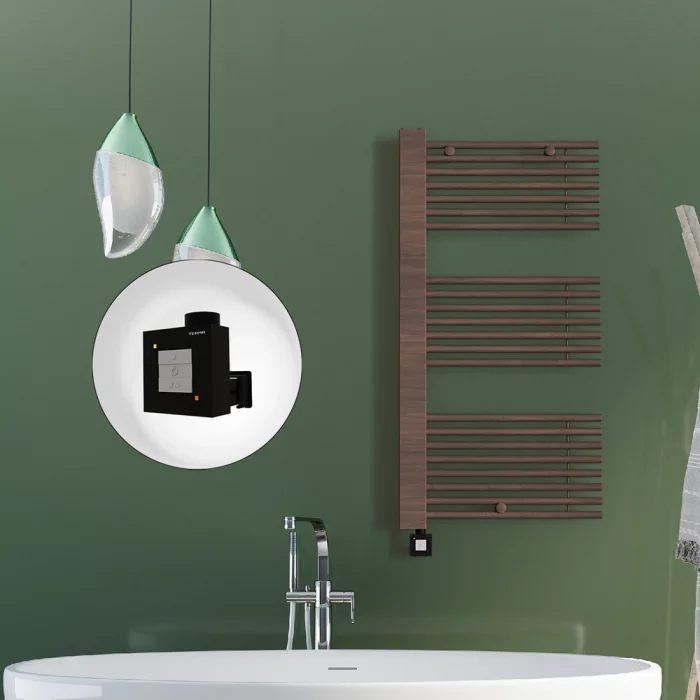 MALE Elektirikli Havlupan 600x1190  Ahşap  (KTX1 Termostat) 1000W Spiral Kablolu