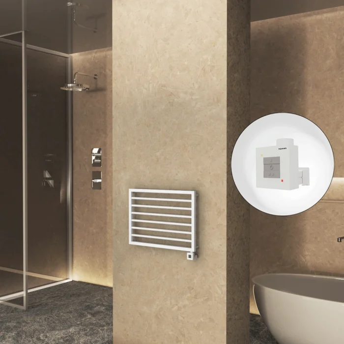 NAXOS Elektrikli Havlupan 800x578 Beyaz Mat (KTX1 Termostat) 300W