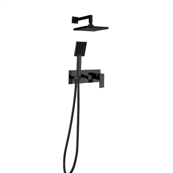 Newarc Aqua Ankastre Banyo Batarya Seti Siyah