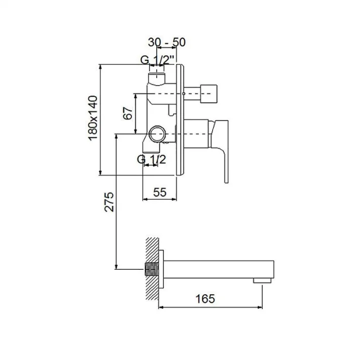 Newarc Aqua Ankastre Banyo Bataryası