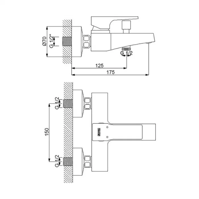Newarc Aqua Banyo Bataryası Beyaz