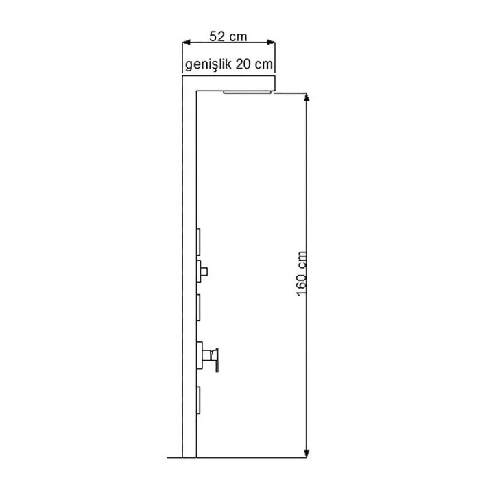 Newarc Bamboo Duş Paneli
