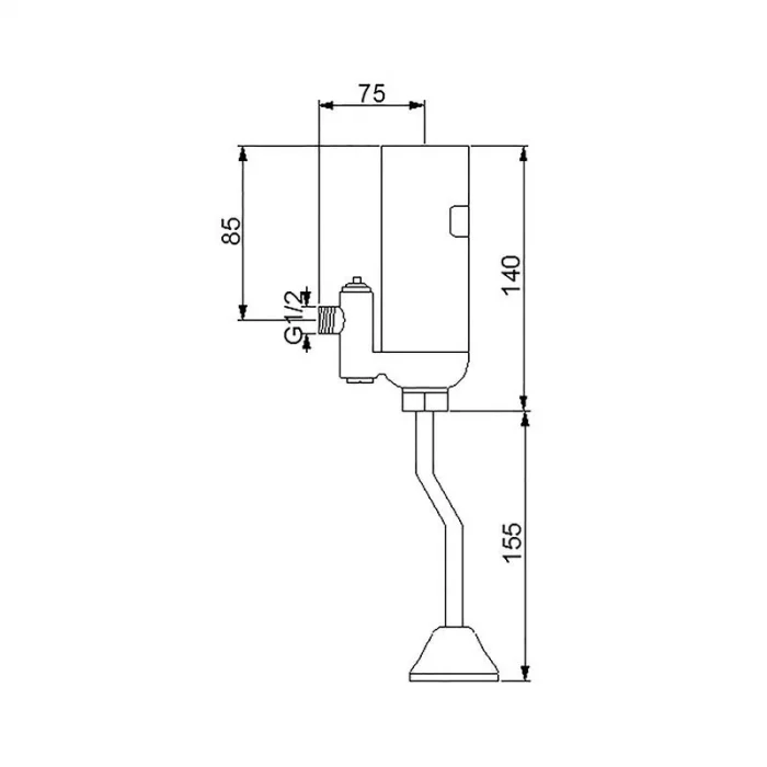 Newarc Dıştan Fotoselli Pisuvar Musluğu
