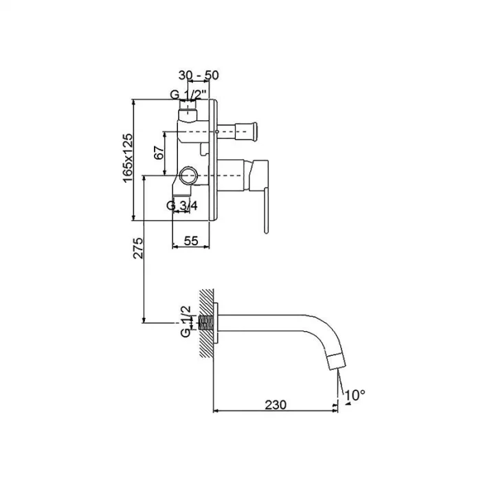 Newarc Domıno Ankastre Banyo Bataryası