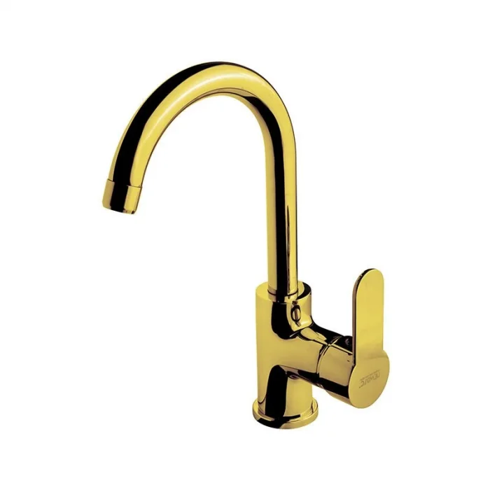 Newarc Domıno Dönerli Lavabo Bataryası Altın