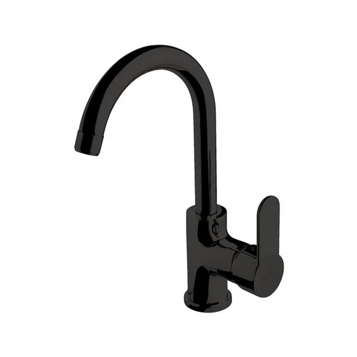 Newarc Domıno Dönerli Lavabo Bataryası Siyah