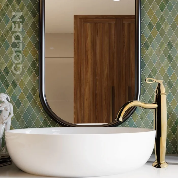 Newarc Golden Çanak Tipi Lavabo Bataryası Altın