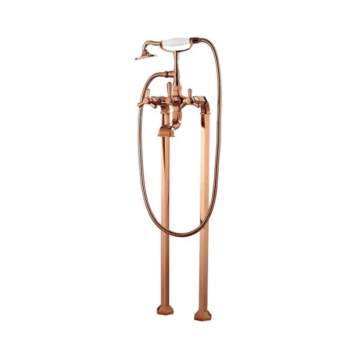 Newarc Hexa Tabandan Banyo Bataryası Parlak Bakır