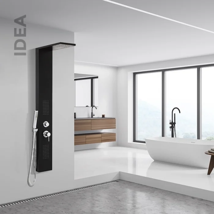Newarc Idea Duş Paneli Siyah