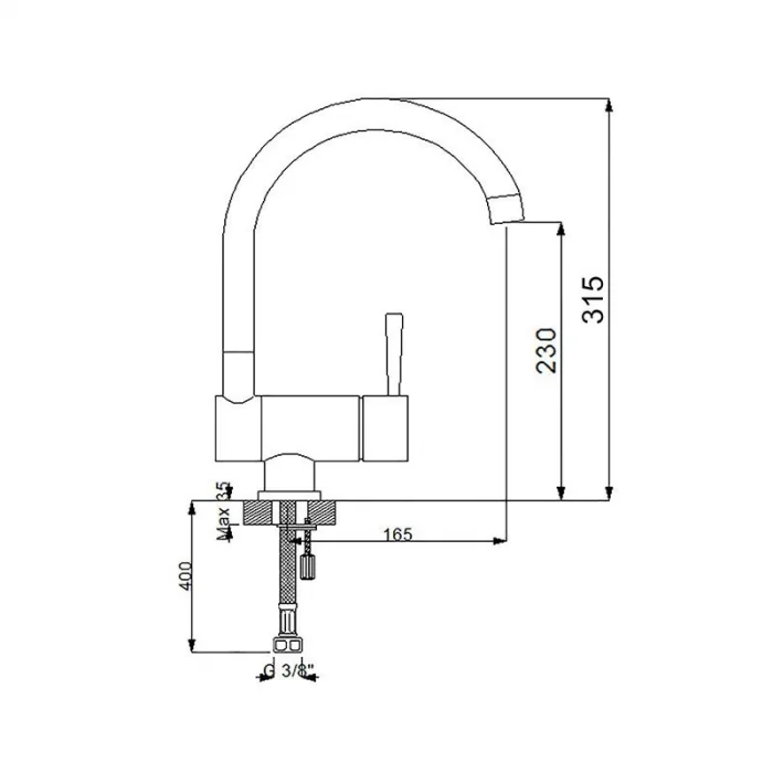 Newarc Newart Pencere Önü Evye Bataryası