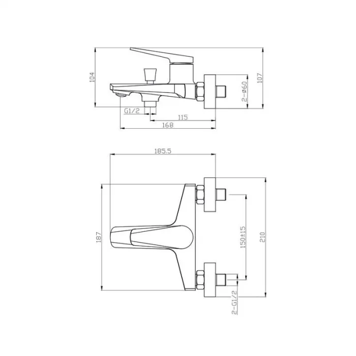 Newarc Next Banyo Bataryası Krom