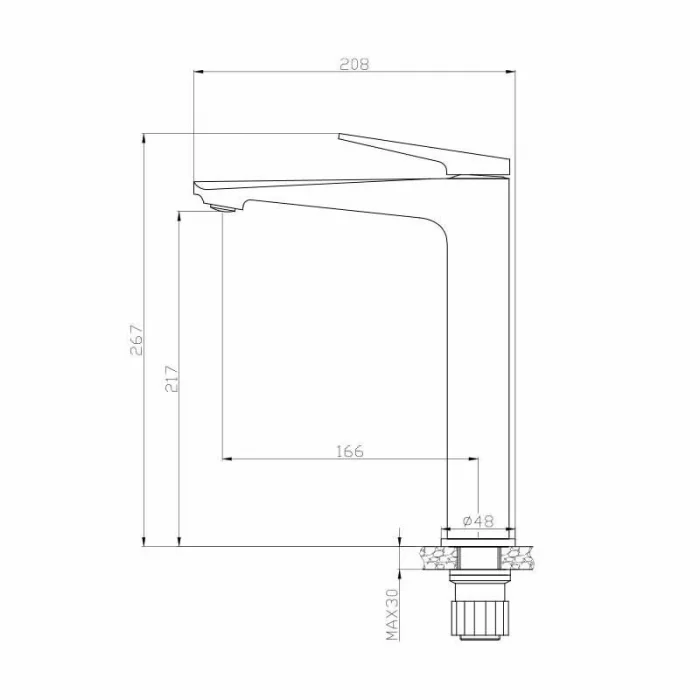 Newarc Next Çanak Tipi Lav.Bat. Metalik Gri