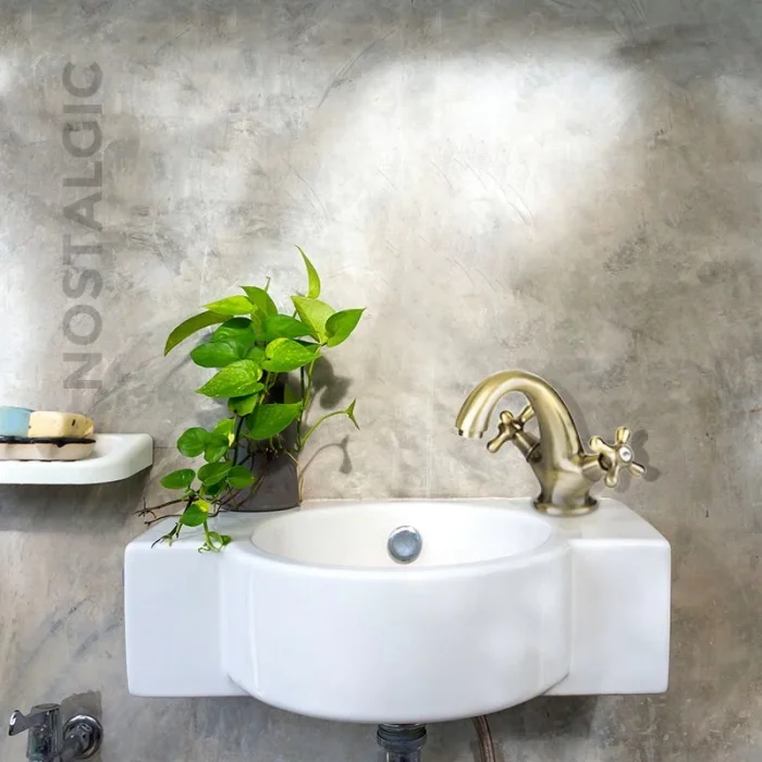 Newarc Nostalgıc Lavabo Bataryası Bronz