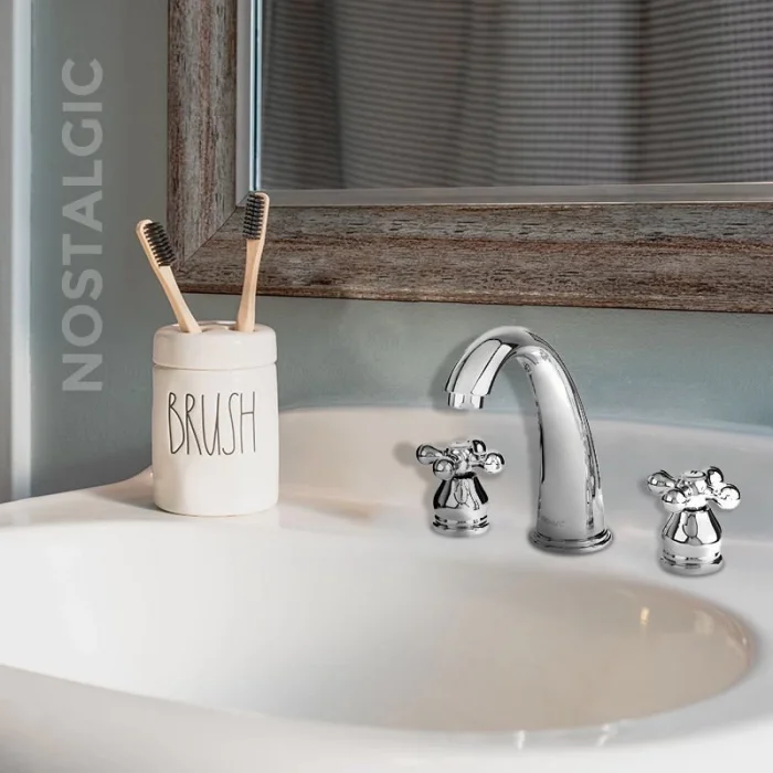 Newarc Nostalgıc Üç Delikli Lavabo Bataryası