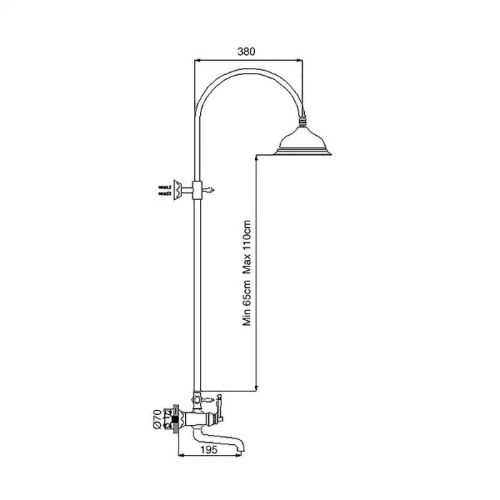 Newarc Pera Bataryalı Duş Ünitesi
