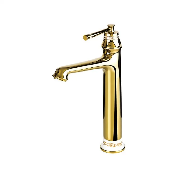 Newarc Pera Çanak Tipi Lavabo Bataryası Altın