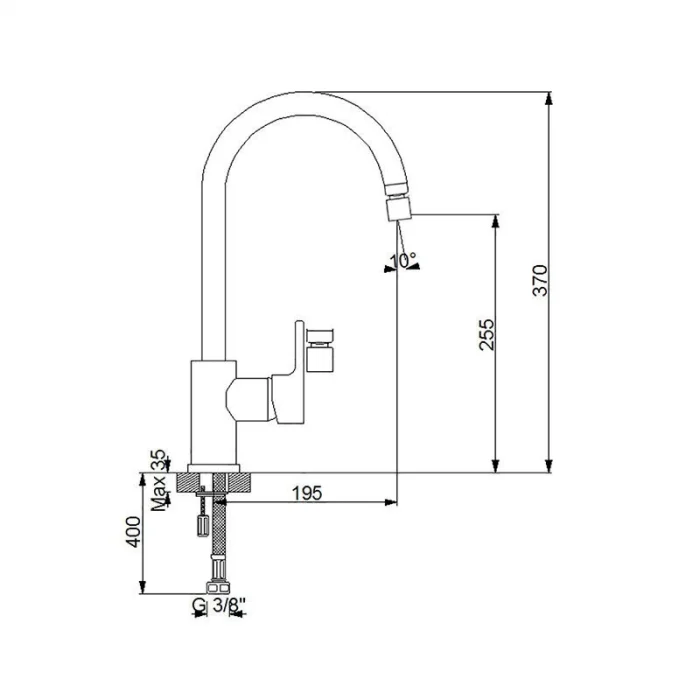 Newarc premıum Döner Perlatörlü Evye Bataryası