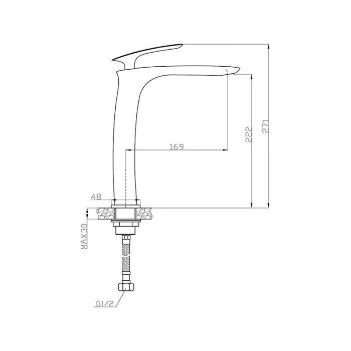 Newarc Slım Çanak Tipi Lavabo Bataryası